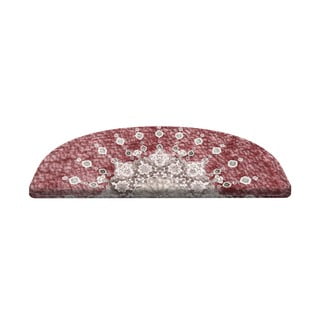Červené nášľapy na schody v súprave 16 ks 65x20 cm Chakra - Vitaus
