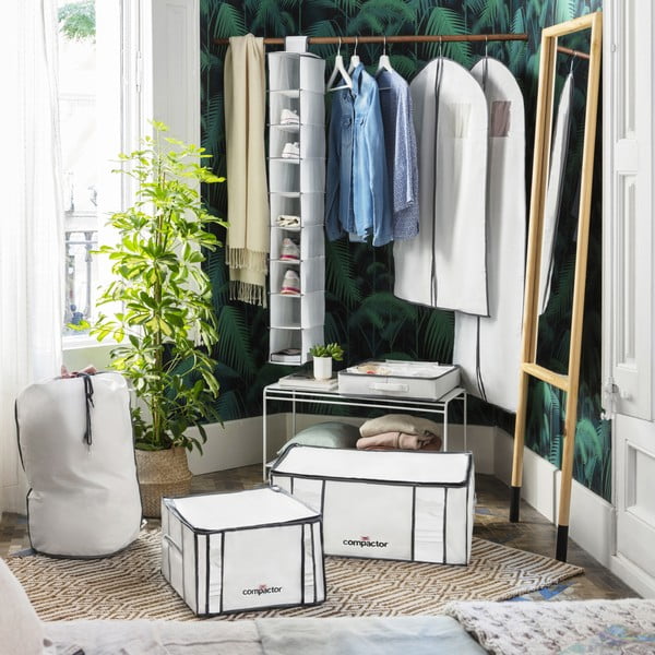 Biely závesný obal na oblečenie Compactor Suit Bag White-image-3