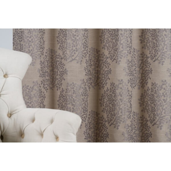 Sivo-hnedý záves 140x245 cm Kansai - Mendola Fabrics-image-3