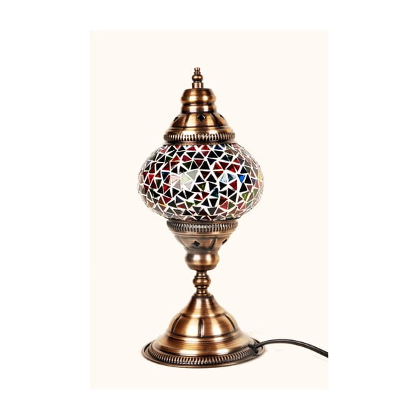 Sklenená ručne vyrobená lampa Oriental, ⌀ 13 cm