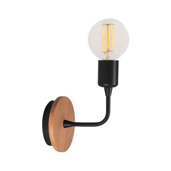 Čierne nástenné svietidlo Homemania Decor Simple Drop-image-2