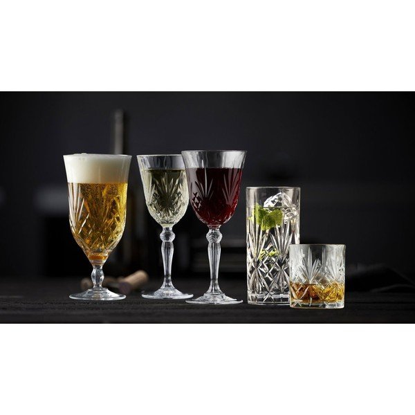 Krištáľové
 poháre v súprave 6 ks na koktail 360 ml Melodia – Lyngby Glas-image-3