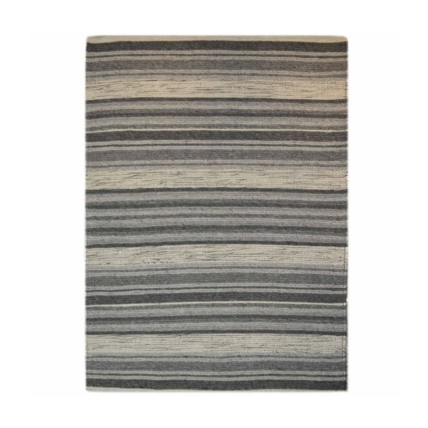 Sivý vlnený koberec s viskózou The Rug Republic Ronan, 230 x 160 cm
