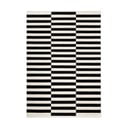 Čierno-biely obojstranný ručne tkaný vlnený koberec 160x230 cm Donna – Hanse Home