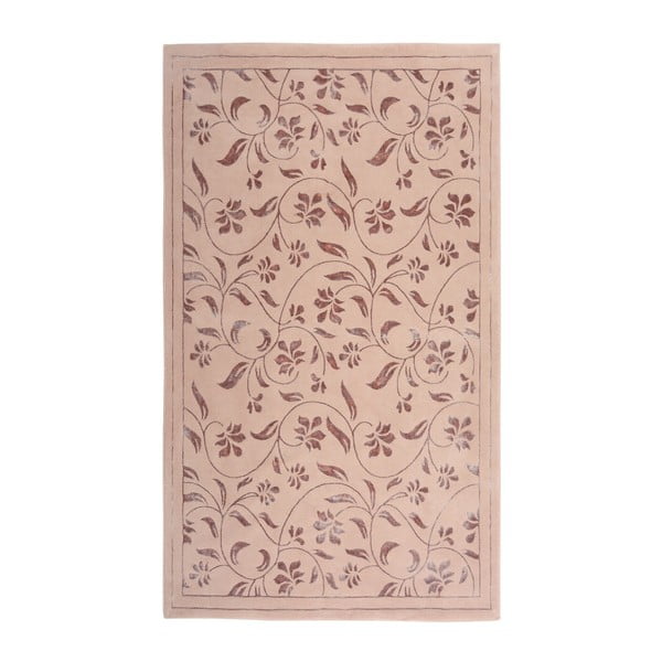 Ružový koberec Floorist Florist, 140 x 200 cm