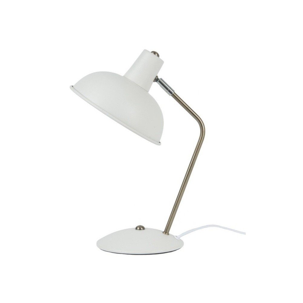 Biela stolová lampa Leitmotiv Hood