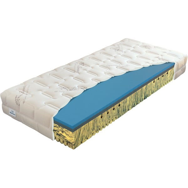 Stredne tvrdý/mäkký penový obojstranný matrac 120x200 cm Herbal visco – Materasso
