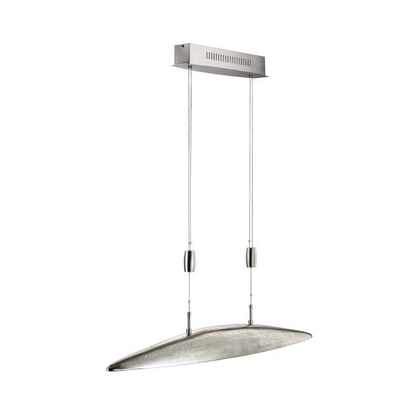 Kovové LED stmievateľné závesné svietidlo v striebornej farbe Colmar – Fischer & Honsel