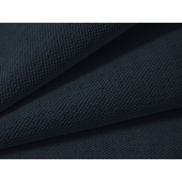 Tmavomodrá čalúnená dvojlôžková posteľ s úložným priestorom s roštom 200x200 cm Lupine – Micadoni-image-4