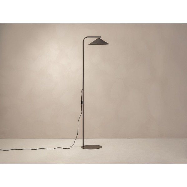Hnedá kovová stojacia lampa (výška  160 cm) Nocte – Micadoni -image-3