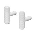 Biele nástenné háčiky v súprave 2 ks Rof – Blomus