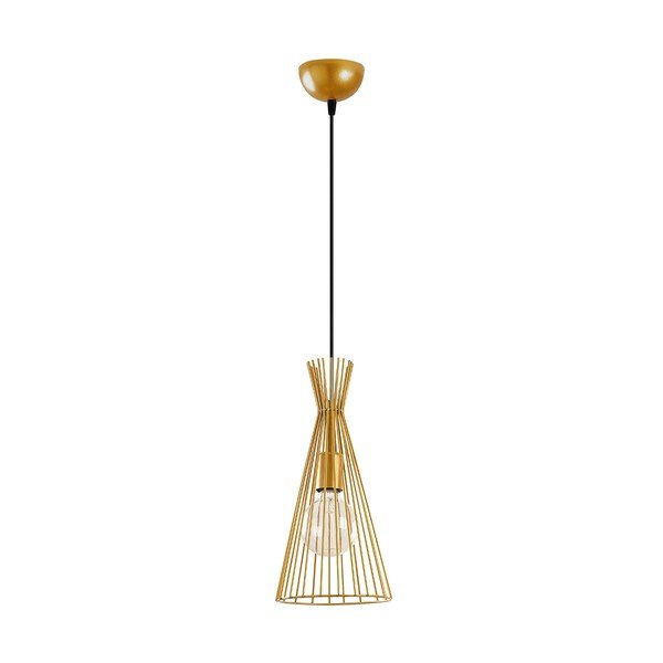 Závesné svietidlo v zlatej farbe s kovovým tienidlom ø 20 cm Mezopotamya – Opviq lights-image-3