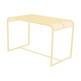 Žltý kovový balkónový stolík Garden Pleasure MWH, 63 x 110 cm