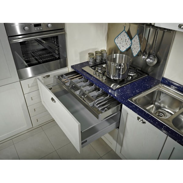 Sivý príborník do zásuvky 83 x 46 cm Flexo - Elletipi-image-4