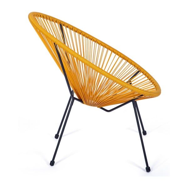 Žlté kovové/plastové záhradné kreslo Avocado Comfort – Bonami Selection-image-2