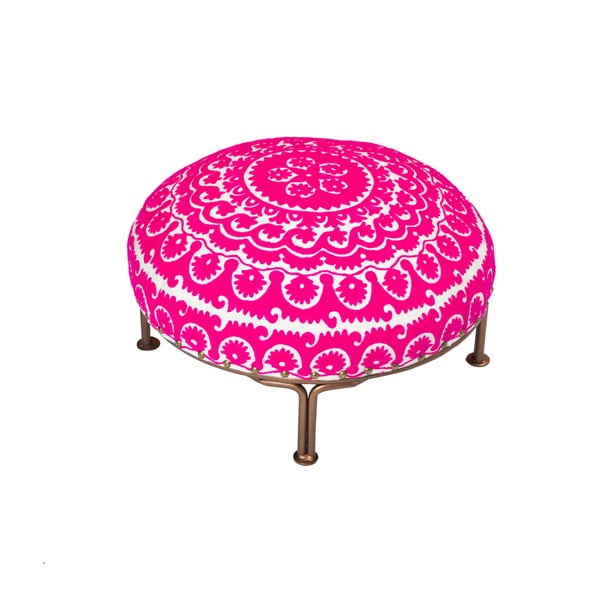 Ružová stolička Bombay Duck Cha Cha Cha, ⌀ 40 cm