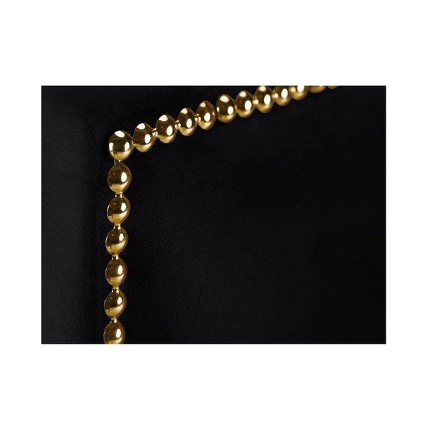 Čierne čelo postele Mazzini Sofas Anette, 180 × 120 cm-image-3