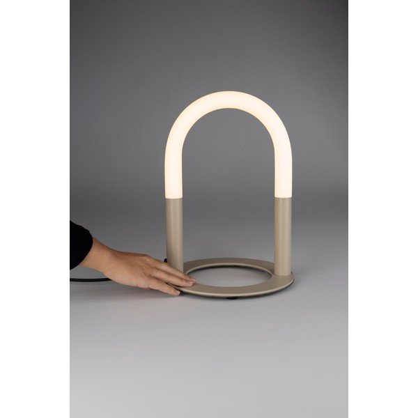 Béžová kovová LED stolová lampa so stmievačom (výška  36 cm) Arch – Zuiver-image-2
