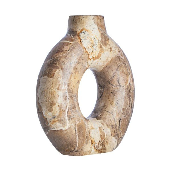Hnedá mramorová váza (výška  20 cm) Santino – Premier Housewares