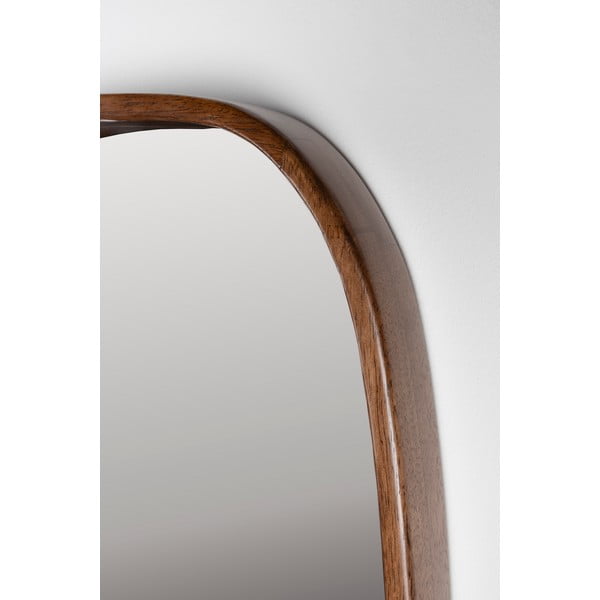 Nástenné zrkadlo s dreveným rámom 40x120 cm Nyko – White Label-image-1