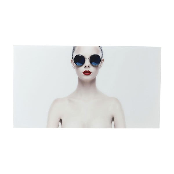 Zasklený obraz Kare Design Naked Lady, 150 × 80 cm