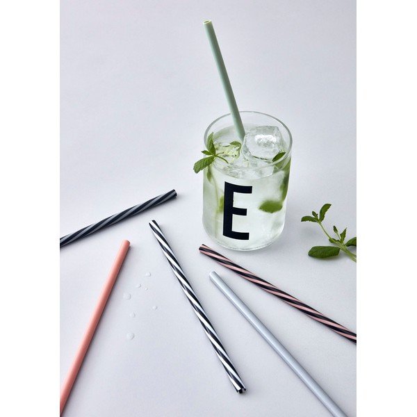 Súprava 10 slamiek Design Letters Multi-image-1