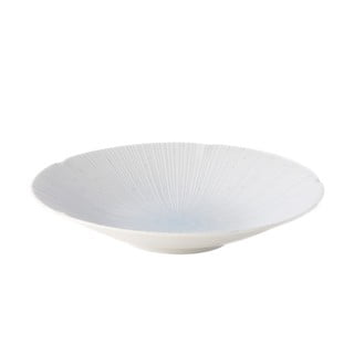 Svetlomodrý keramický tanier na cestoviny ø 24.5 cm ICE WHITE - MIJ