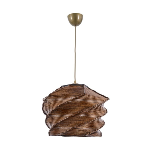 Svetlohnedé závesné svietidlo ø 32 cm Ruche – Opviq lights