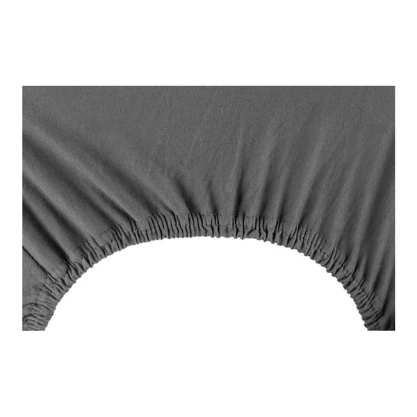 Tmavosivá elastická plachta DecoKing Nephrite, 180/200 x 200 cm-image-3