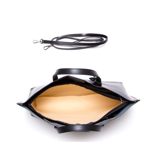 Čierna kožená kabelka Luisa Vannini 3034-image-2