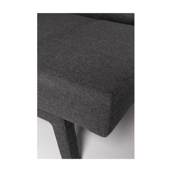 Tmavosivá rozkladacia pohovka so sivými nohami Debut Ozzie-image-2