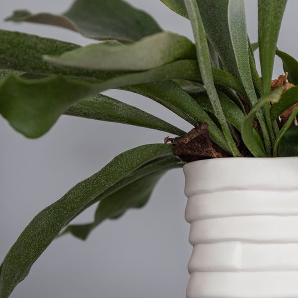 Biela porcelánová ručne vyrobená váza Ribbon – Mette Ditmer Denmark-image-4