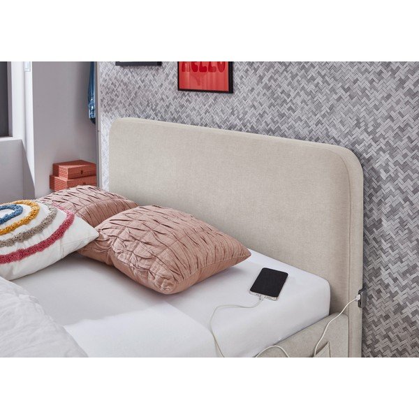 Béžová detská posteľ s úložným priestorom s roštom 120x200 cm Cosy – Meise Möbel-image-3