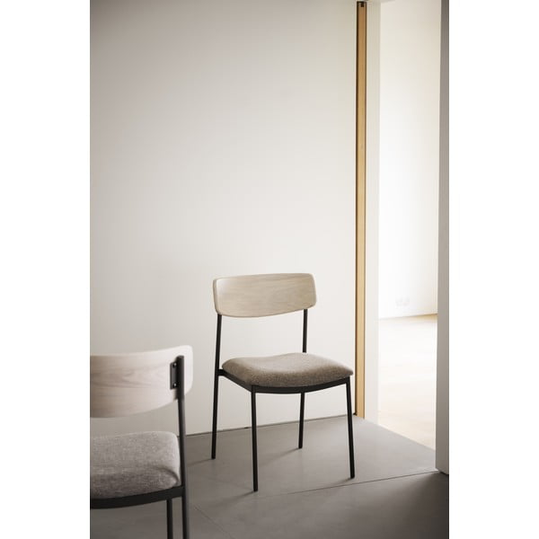 Jedálenská stolička v béžovo-prírodnej farbe v súprave 2 ks Maymont – Rowico-image-1