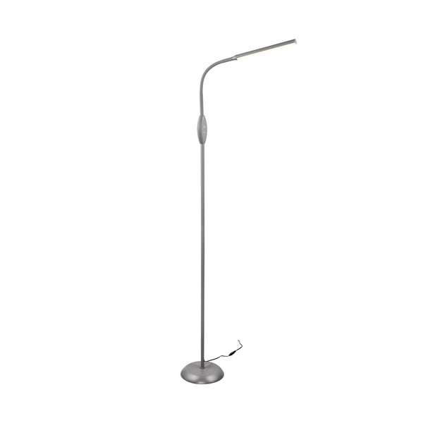 Sivá LED stojacia lampa (výška 145 cm) Toro – Trio