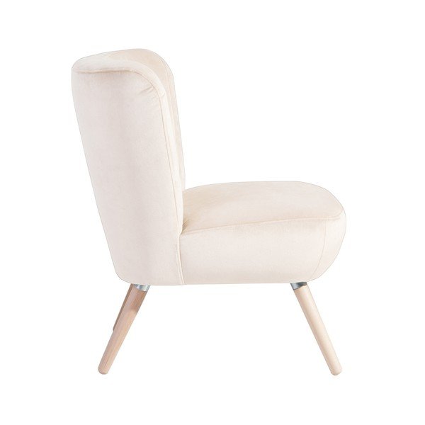 Krémové kreslo Ma× Winzer Neele Velvet-image-4