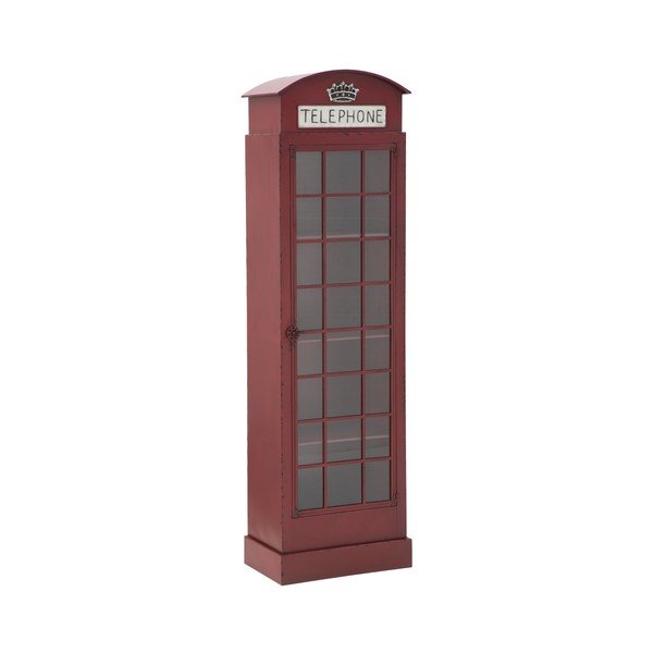 Červená železná vitrína Mauro Ferretti London Telephone Booth-image-1