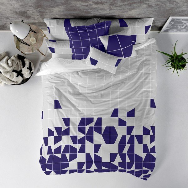 Bavlnená obliečka na paplón Blanc Structure, 200 × 200 cm-image-1
