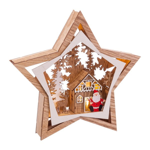 Hnedá vianočná svetelná dekorácia Noel – Casa Selección