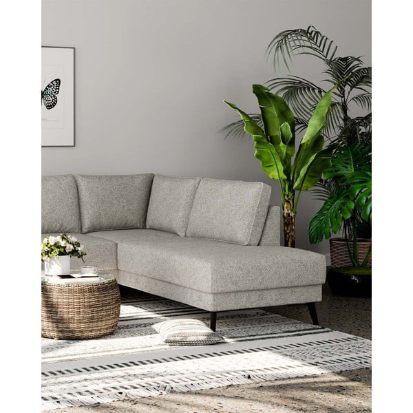 Krémovobiela rohová pohovka (pravý roh) Fynn – Ghado-image-4