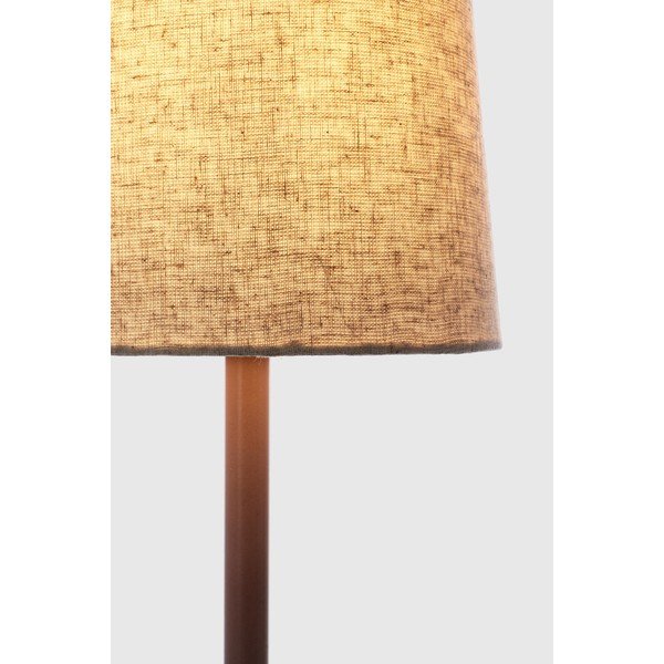 Béžová kovová stolová lampa s textilným tienidlom (výška  60 cm) Assam – Bizzotto-image-3