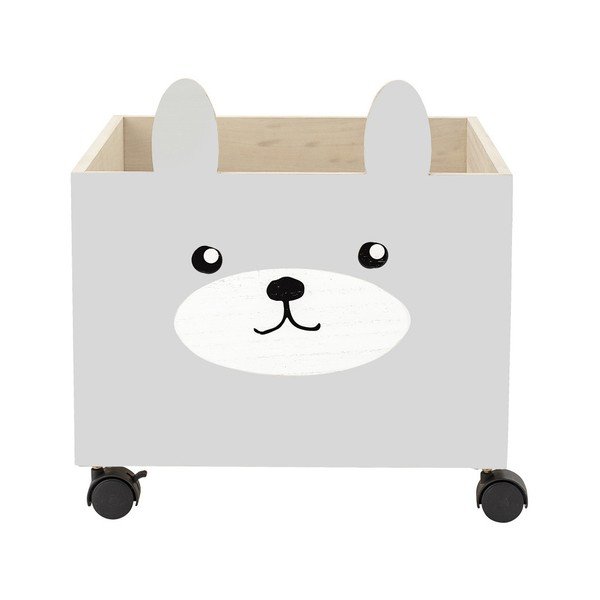 Drevený úložný box na hračky na kolieskach Bloomingville Storage Bear-image-1