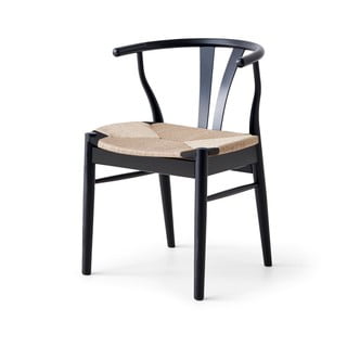 Čierna/prírodná jedálenská stolička Freja – Hammel Furniture