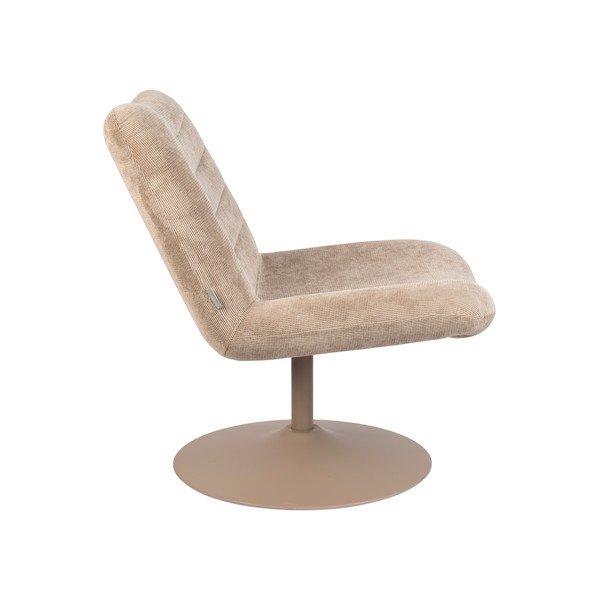 Béžové zamatové kreslo Bubba – Zuiver-image-3