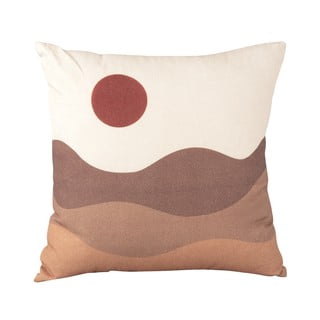 Hnedo-béžový bavlnený vankúš PT LIVING Sand Sunset, 45 x 45 cm