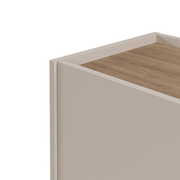 Komoda v dekore duba v krémovo-prírodnej farbe 150x82,5x40,5 cm Lucile – Marckeric-image-3