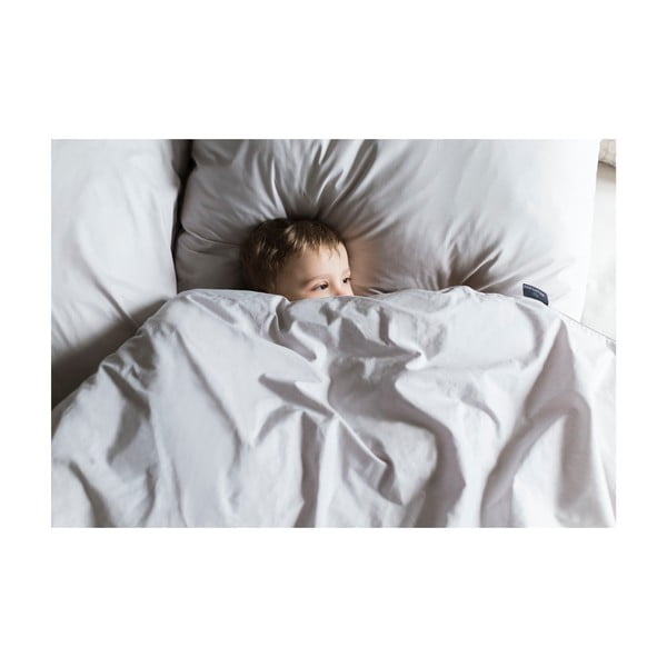 Svetlosivá obliečka na perinu na jednolôžko z egyptskej bavlny 155x200 cm Perla – WeLoveBeds-image-3