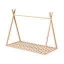 Domčeková detská posteľ z bukového dreva s roštom 90x190 cm v prírodnej farbe Maralis – Kave Home