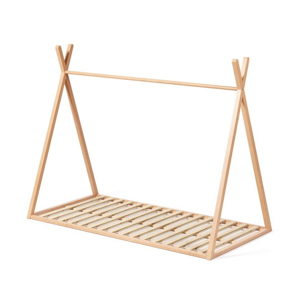 Domčeková detská posteľ z bukového dreva s roštom 90x190 cm v prírodnej farbe Maralis – Kave Home