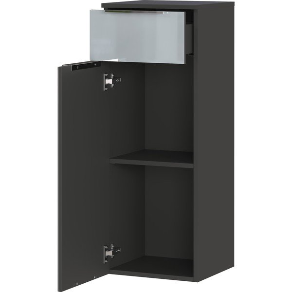 Sivá vysoká závesná kúpeľňová skrinka 36x93 cm Vasio – Germania-image-3